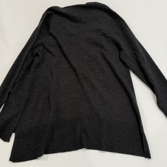 Eileen Fisher Gray Cardigan 100% Merino Wool Women's Size PS Petite Small Grey - Picture 5 of 5